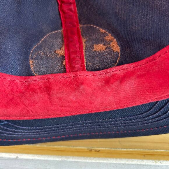 Chilean Nitrate Snapback Cap Hat One Size Fits All Blue & Red Mesh Back - Picture 7 of 7